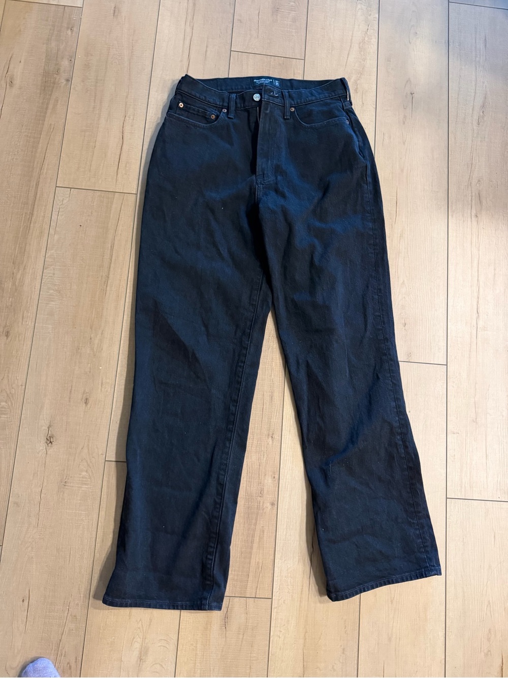 Abercrombie & Fitch Black Relaxed Men's Jeans